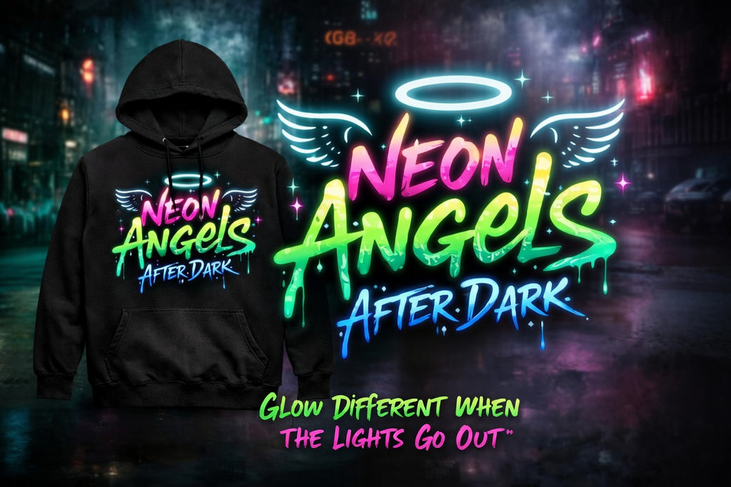 Neon graffiti street art Savage Graffiti design
